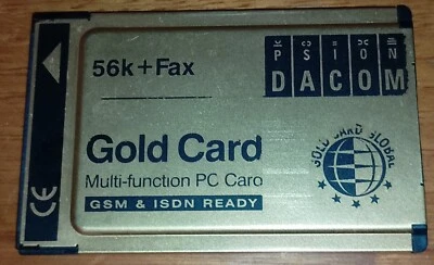 PSION DACOM VINTAGE 56k+Fax GOLD CARD GLOBAL GSM & ISDN READY Multi-funcion - Imagen 1 de 4