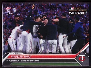 Minnesota Twins Royce Lewis 1st Postseason Win 2023 Topps Now #966 Base SP - Picture 1 of 2