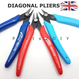 Hand Electrical Wire Side Cutters Cable Cutting Snips Flush Pliers Nipper Tools - Picture 1 of 4