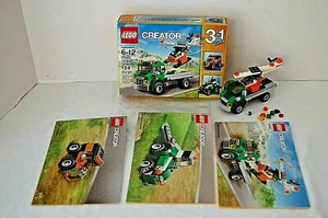 Lego CREATOR 3 IN 1 Chopper Transporter Lego 31043 w/Retired Box & Instructions - Picture 1 of 11