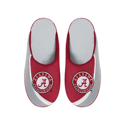 FOCO NCAA Men's Alabama Crimson Tide 2022 Big Logo Color Edge Slippers - Image 1 of 3