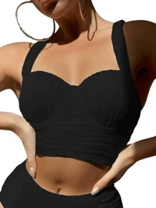 Ladies Bikini Tops Ruched Underwire Swim Top Size Medium (10) - RRP £14.99 - Picture 1 of 3