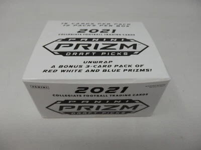NEW 2021 NFL Panini Prizm Draft Picks NFL Football 12 Pack Box 15 Cards Per Pack - Image 1 of 4