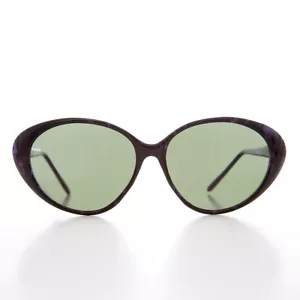 Large Purple and Black Oval Cat Eye Sunglass - Luxx - Picture 1 of 3