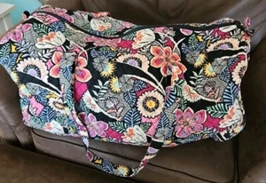 Borsa a tracolla Vera Bradley ""Kauai"" da viaggio borsone fiori weekend vacanze LEGGERE - Foto 1 di 6