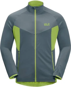 JACK WOLFSKIN TOURER MIDLAYER JKT JACKET SIZE S 1709512 STORM GREY UK - Picture 1 of 6