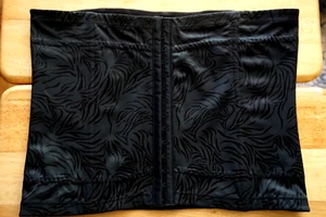 MAIDENFORM 15783 DAMEN SCHWARZ BEDRUCKT HAKEN & ÖSEN TAILLENMIEDER/GRÖSSE 9 (2XL)/NEU OHNE ETIKETT - Bild 1 von 3