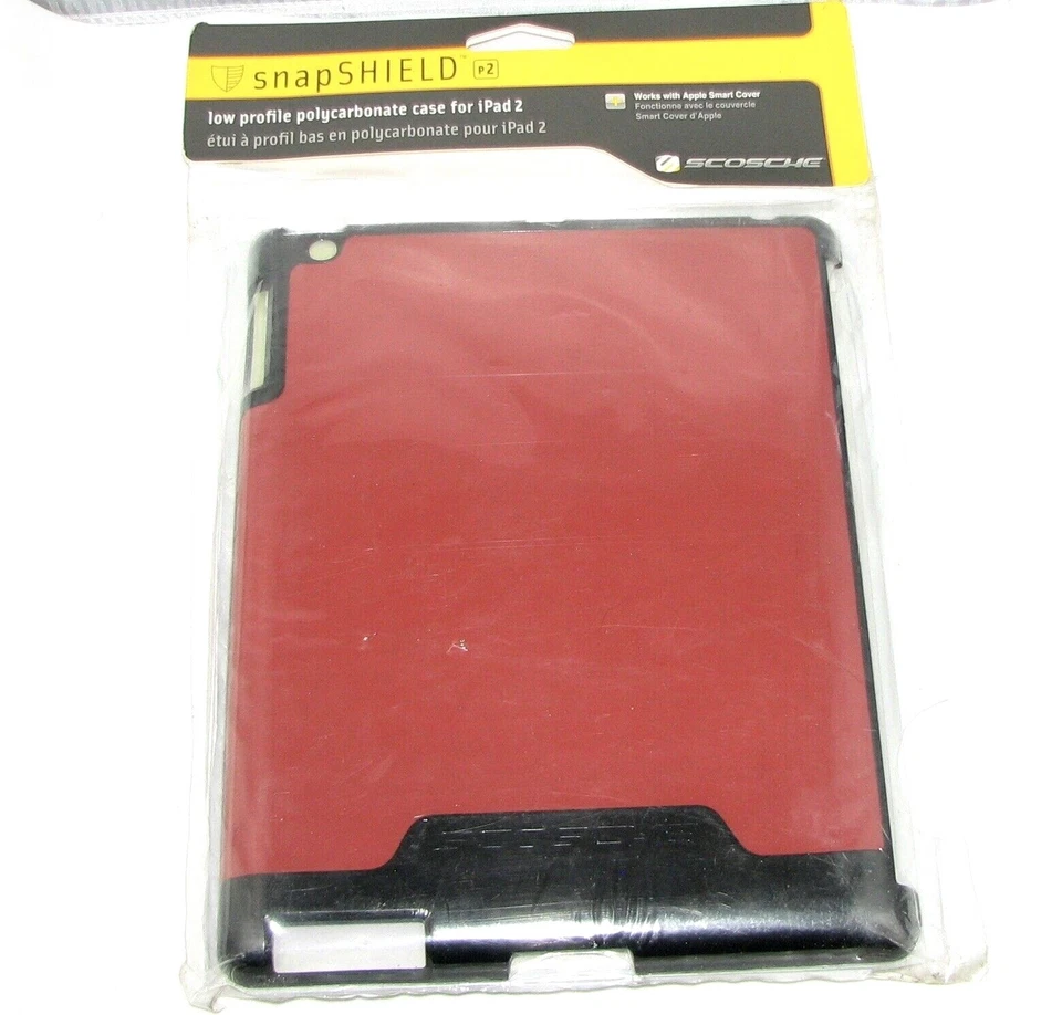 NEW Scosche Snap Shield Low Profile Polycarbonate Red Case for iPad 2 -FASTSHIP! - Image 1 of 1