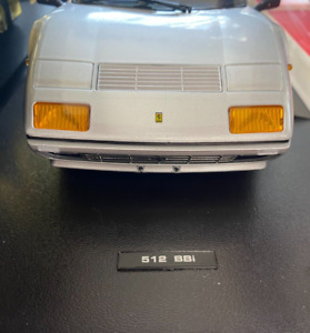 KK Scale 1:18 1981 Ferrari 512 BBi in silver - VERY SLIGHT DAMAGE
