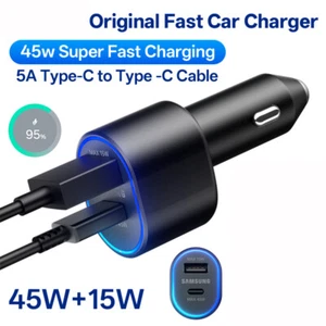 For  Super Fast Car Charger 45W Adapter For Samsung S25 FE S24 S23 S22 Ultra+ - Picture 1 of 18
