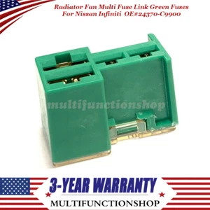 Radiator Fan Multi Fuse Link Green Fuses 24370-C9900 For Nissan Infiniti - Zdjęcie 1 z 5