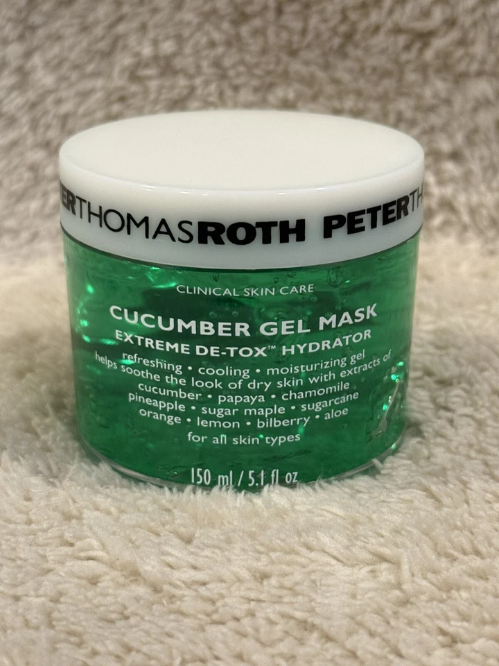 Máscara de gel de pepino Peter Thomas Roth Extreme De-Tox hidratante 5,1 oz 150 ml sin caja Foto 1 de 1