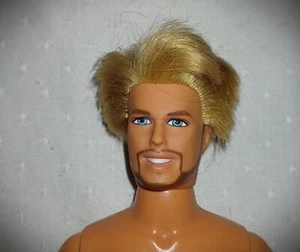 Barbie Ken * mit Bart - Shave Ken ?? " echtes " blondes Haar * gutaussehend :) - Bild 1 von 3