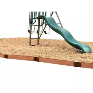 Frame It All Playground Border Edging Kit Edge 1 Inch Profile 16 Ft Curved Yard - Picture 1 of 7