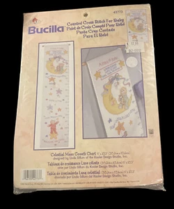 Bucilla gezähltes Kreuzstich-Kit - Wachstumstabelle Himmelsmond 42773 - Neu - Bild 1 von 10