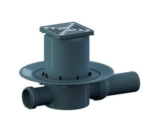 DALLMER Bodenablauf 42 SE, Zulauf DN  40, DN 50, 100 x 100 mm - Bild 1 von 2