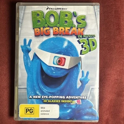 Bobs Big Break In Monster 3D DVD *Rare* (DVD, 2009) - Free Shipping! - Image 1 of 3