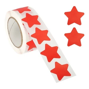 1" Star Stickers, 500 Pcs Reward Stickers for Teacher Supplies, Red - Picture 1 of 6
