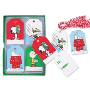 Juego de etiquetas de regalo de cacahuetes de 24 piezas con 4 diseños diferentes - Imagen 1 de 2