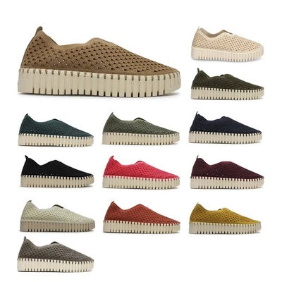 Ilse Jacobsen Womens Shoes Tulip 3373 Casual Flats Slip On Loafer Textile