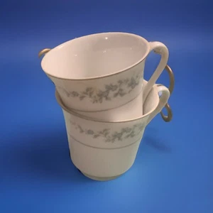 Vintage Forget Me Knot Coffee Cup Porcelain (Set Of 2) - Picture 1 of 1