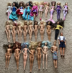 Lot Of 27 Mattel Barbie & Ken Dolls 2000-2015, 1966 Ken Great Condition - Picture 1 of 4