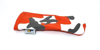 Sunfish Orange Camo Leather Hybrid Headcover Preowned Excellent - Image 1 of 2