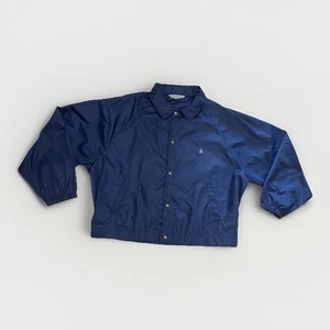 London Fog Navy Blue Button Up Windbreaker Raincoat Size XL - Picture 1 of 3