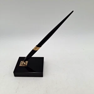 Vintage Sheaffer's Office Füllfederhalter mit schwarzem Marmorsockel goldfarbener Besatz - Bild 1 von 24