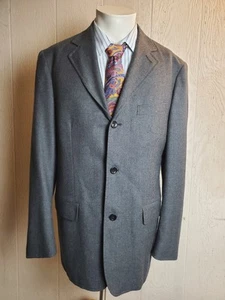 RRL Ralph Lauren Blazer Men Small Gray Wool Sport Coat Three Button Single Vente - Picture 1 of 20