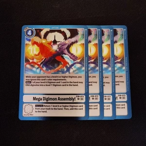 Digimon TCG 4X Mega Digimon Assembly! EX6-072 Rare Near Mint - Picture 1 of 1