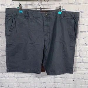 Black Brown 1826 Mens Chino Shorts Blueish Gray Vacation Workwear Beach Size 40 - Picture 1 of 6