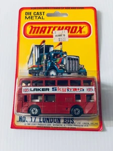 Vintage Matchbox Superfast - #17 London Bus Laker Skytrain - Some Wear - Picture 1 of 16
