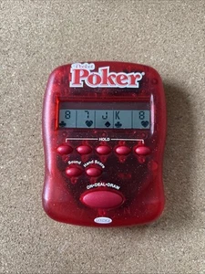 Radica Pocket Poker Handheld Electronic LCD Game Tested Working Draw or Deuces  - Picture 1 of 3