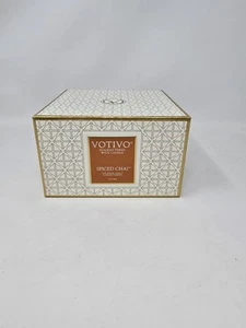 Votivo Spiced Chai Holiday Triple Wick Candle - Large 17 oz - NEW In Box - Picture 1 of 8