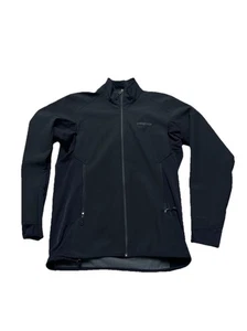 Patagonia Polartec Mens Black Full Zip Outdoor Windbreaker Jacket Size Medium - Picture 1 of 4