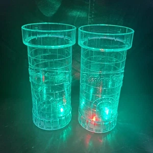 2 Luci LED Torre Castello Epoca Medievale Tazza con Diversi Colori e Impostazioni FS - Foto 1 di 4