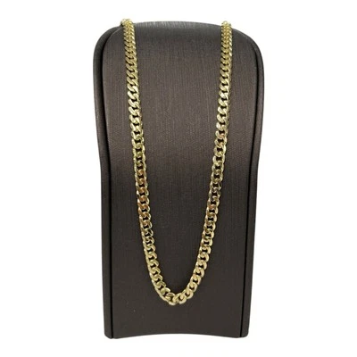 9ct 9k Yellow Gold Curb Cuban Link Chain Necklace 24.22 Grams 60.5cm. Brand New - Image 1 of 4