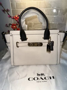 ***** NWT COACH COLORBLOCK CHALK SWAGGER 27 #34417 MSRP $450 **** - Picture 1 of 9