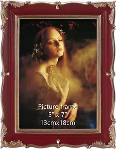 Vintage Style Frame for 5x7 Picture - Ornate Retro Frame with Mat for 4x6 Photo - Picture 1 of 8