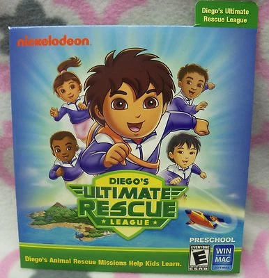 Diego's Ultimate Rescue League Pre-School Play Learn CD-ROM Nickelodeon Win/Mac - Image 1 of 4