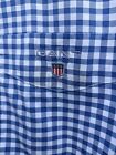 MEN'S GANT 'THE GINGHAM' SHIRT  2XL XXL PIT-PIT 25.5 INCHES IMMACULATE !!!!