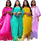 Robe ample Abaya Tassels caftan femmes musulmanes maxi dashiki africain soirée