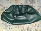 Azurina Firest Green Leather Clutch Bag