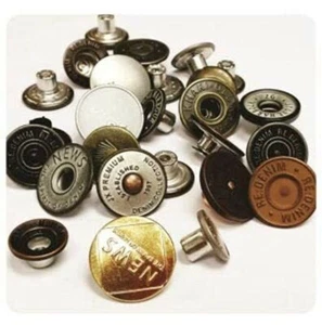 5x 20mm Hammer on Jeans Tack Buttons Various Designs & Colours UK Seller FreeP&P - Picture 1 of 2