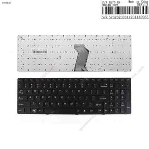 US Laptop Keyboard for Lenovo V570 B570 Z570 V575 B575 Z575 Black with Frame - Picture 1 of 5