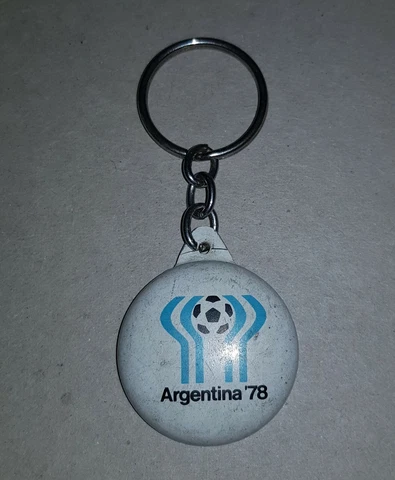 FIFA WORLD CUP ARGENTINA 1978 vintage aluminium KEY RING  - RARE Cover