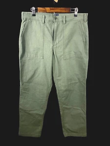Pantalone Gap taglia 34x31 uomo verde oliva chino gamba dritta lavoro tasche profonde - Foto 1 di 9