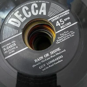 Guy Lombardo - Rain or Shine/Enjoy Yourself 9-24825 45rpm VG R21 - Imagen 1 de 2