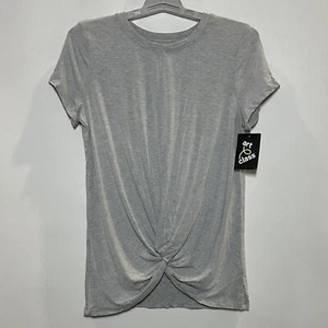 Art Class Girls’ Tie Front Knit T-Shirt – Gray XL (14/16) - Picture 1 of 2